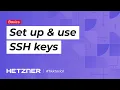 Set up and use SSH keys - Hetzner