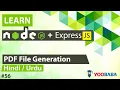 ExpressJS NodeJS PDF File Generation Tutorial in Hindi Urdu
