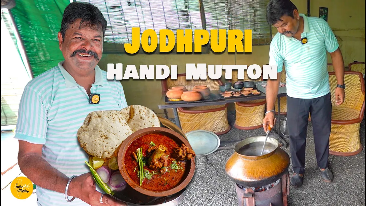 Ajmer Most Popular Rajasthani Jodhpuri Handi Mutton Bulk Making Rs. 400/- Only l Ajmer Street Food