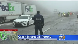 Cajon Pass Crash Injures 35 People