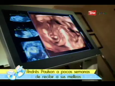 Andrés Paulson a pocas semanas de recibir a sus mellizos