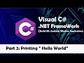 C Tutorial Part 2 Hello World Program Visual C Tutorial For Beginners