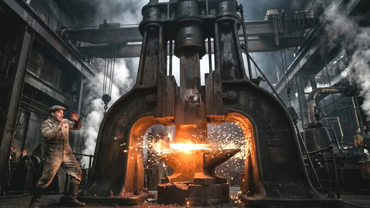 The Steam Hammer That Crushed Steel Like Nothing Else… and Built the Industrial World