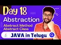 Day 18 Abstraction in Java in Telugu Java Course in Telugu Vamsi Bhavani