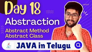 Day 18 Abstraction in Java in Telugu Java Course in Telugu Vamsi Bhavani