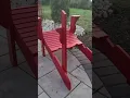 Assembly of Adirondack chairs by Leisure Line from Costco