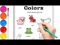 Learn Colors for Kids Coloring Pages for Children Fun Color Names