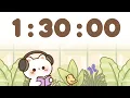 90 Minute Timer 1 hour 30 minute Study Timer for Classroom Focus