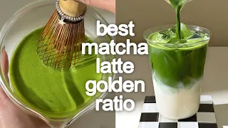 the best matcha latte golden ratio (updated 2026) 🍵⭐️ no cuts tutorial, strong & creamy