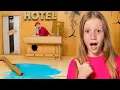Download Lagu Nastya in GIANT cardboard Hotel with her friends