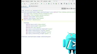 Android XML layout A real example