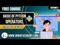 Python Lecture 5 All Python Operators Explained with Examples Python for Beginners