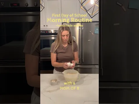 First Day of School Morning Routine with a Mom of 8 #backtoschool #morningroutine #morningmotivation