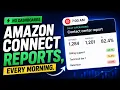 This Amazon Connect report emails itself every morning