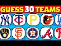 Guess 30 Major League Baseball Teams By The Logo