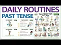 Daily Routines in the Past Tense Learn English Daily Routines Past Simple Tense in English