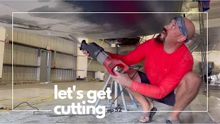 CUTTING OUT THE DAMAGE//Prepping Our Work Space-Episode 52