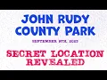 John Rudy County Park - Secret location revealed