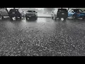 Hail crashes down in Denver on severe weather Monday