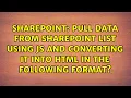 Pull Data from SharePoint List using JS and converting it into HTML in the following format