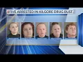 5 arrested in Kilgore after search warrant reveals drugs firearm at scene