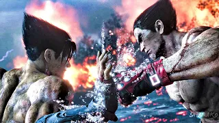 tekken 8 jin vs kazuya final fight scene 4k ultra hd tekken story cinematic
