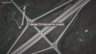 1 dead several injured in 5-vehicle crash on Gene Snyder