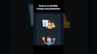 Vertical Scroll image slide change using Elementor