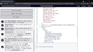 React Use Advanced JavaScript in React Render Method-FreeCodeCamp org Day-13