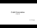 Code Generation