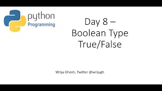08 Day 8 Boolean Type - Python CodingKids