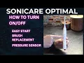 How To Turn Features With The Sonicare Optimal Clean Toothbrush