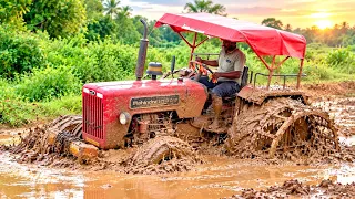 Mahindra tractor working in mud | tractor |