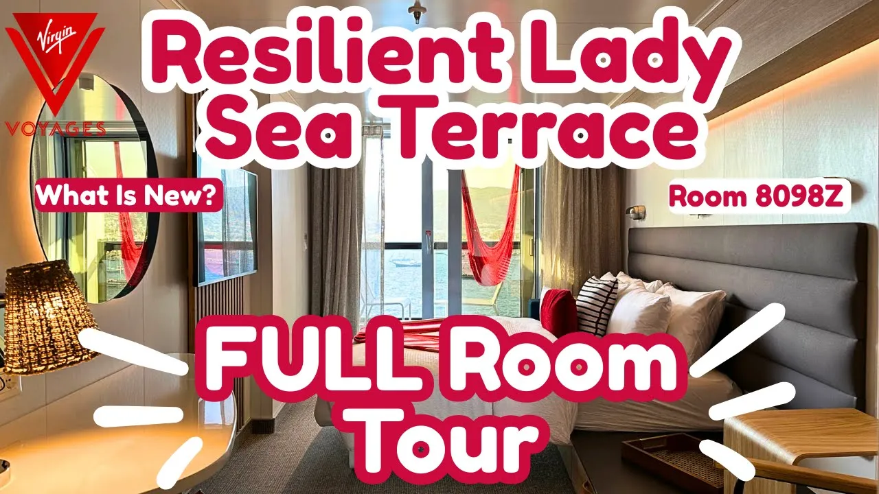 Virgins RESILIENT Lady SEA Terrace FULL Room Tour | Narrated With ALL You Need To Know!! 8098Z