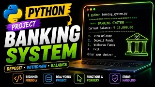 Build a Simple Banking System Project in Python Full Step-by-Step Tutorial