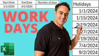 How to Calculate Work Days in Microsoft Excel