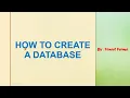 How to Create a Database SQL Server Database Design SQL Talks with Vineet VINEET VERMA