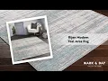 Rijen Modern Teal Area Rug