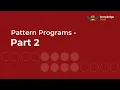 Pattern Programs - Part 2 ICSE Computer Applications Java BlueJ