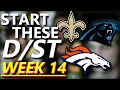 DEFENSES YOU CAN STREAM IN WEEK 14 2021 FANTASY FOOTBALL