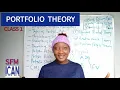 PORTFOLIO THEORY Introduction to Portfolio Management Risk Return on Portfolio ICAN SFM