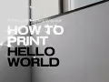 How to print hello world in python python for beginners