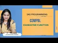 SAS Programming COMPBL Function Remove Extra Spaces in SAS