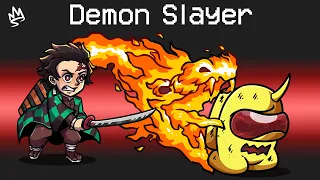 قاتل الشياطين في امونق اس !👿 ( ضد اليوتيوبرز ! )🔥 - Among Us Demon Slayer