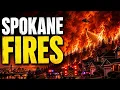 Spokane Wildfires Explode Evacuations Ordered as Old Trails Fire Spreads
