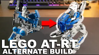 Lego Star Wars BARC Speeder with sidecar speed build (set 75012). 