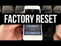 How to Factory Reset iPod touch