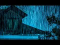 Download Lagu Relieve \u0026 Goodbye Stress with Heavy Rain and Thunder on a Tin Roof at Night, White Noise Help Relax.