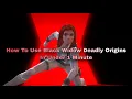 How To Use Black Widow Deadly Origins In MCOC Shock Machine