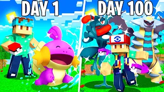 I Spent 100 DAYS as a SHINY HUNTER in PIXELMON Pokemon in Minecraft